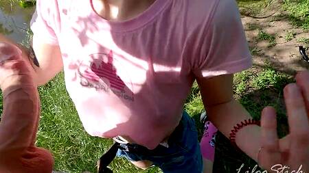 Поехали кататься на великах и трахнулись на природе