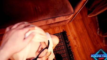 Офисный стиль идет красотке, она нереально развратно выглядит