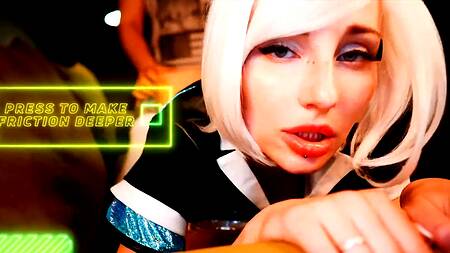 Девушка робот ублажает сексуальные фантазии хозяина