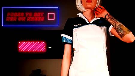 Девушка робот ублажает сексуальные фантазии хозяина