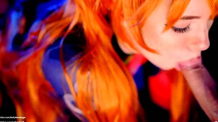 Косплей от рыжей красотки приводит к жаркой ебли
