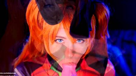 Косплей от рыжей красотки приводит к жаркой ебли