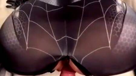 Sophie Rain (Софи Рейн) онлифанщица в костюме человека паука