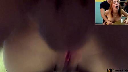 Накачал аппетитную жопу спермой миловидной девице в черных чулках