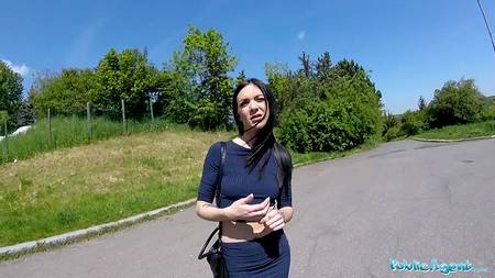 Пикапер трахнул девчонку среди деревьев в парке