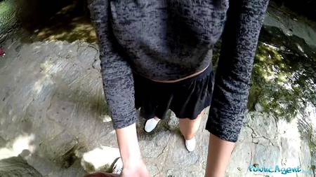 Пикапер замутил секс на улице с узкоглазой девицей