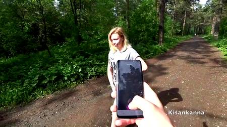 Снял на камеру как отодрал в парке привлекательную подругу