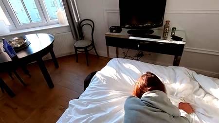 Кинул с утра палку красивой девчонке с большой аппетитной жопой