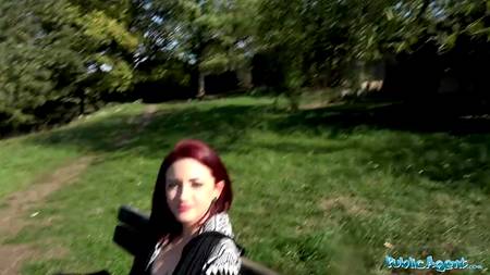 Порно агент заплатил за секс с рыжей бестией днем в парке