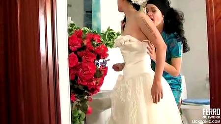 Лесбиянки на свадьбе