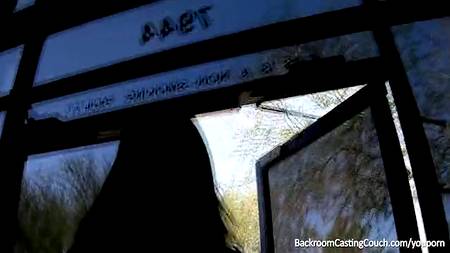 Сперва отсосала на стоянке, а затем дала себя трахнуть