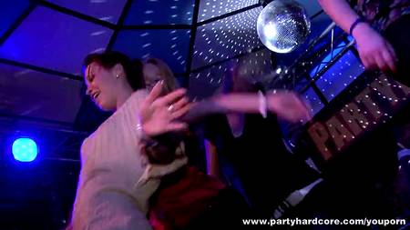 Заводная групповуха сладких девок и стриптизеров