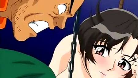 Мужик в мультике жестко ебет пленницу огромным хуем