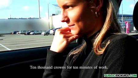 Красавица за деньги отдалась в автомобиле