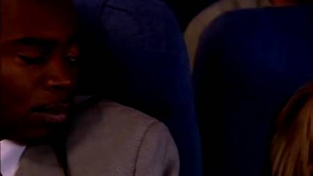 Межрассовый секс в самолете