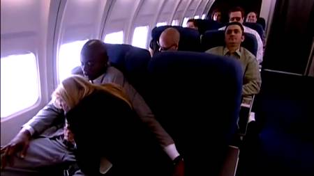 Межрассовый секс в самолете