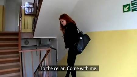 Рыжая незнакомка согласилась на анал без гандона