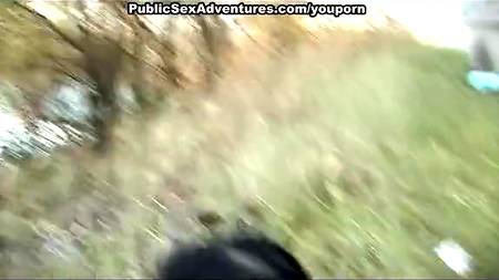 Анжелика трахается в парке