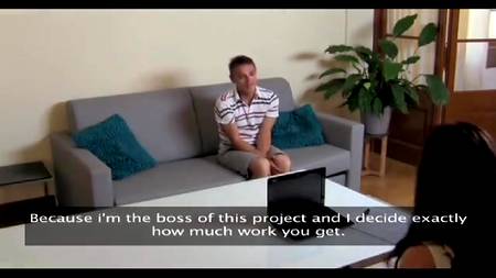 Мужчина-модель на кастинге побаловал сочную продюсершу